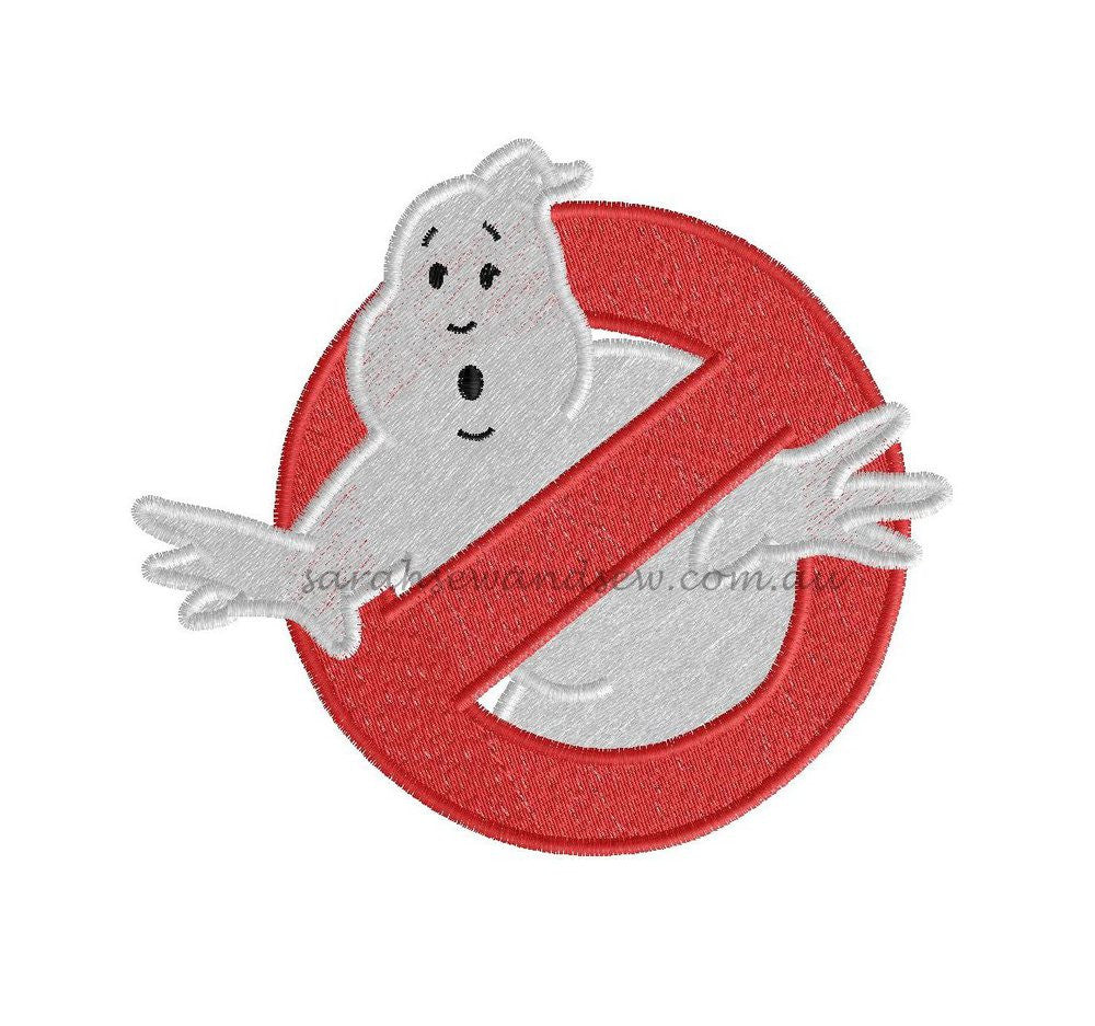 Ghostbusters Logo Design Embroidery
