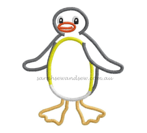 Pingu Embroidery Design - Sarah Sew and Sew